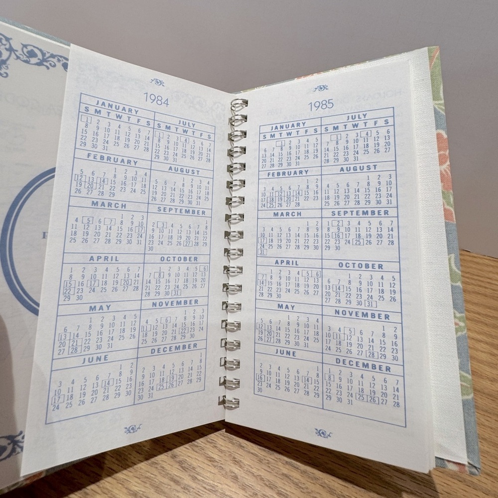 Avon Vintage Floral 1984 Presidents Club address and date notebook NWOB - Picture 6 of 8